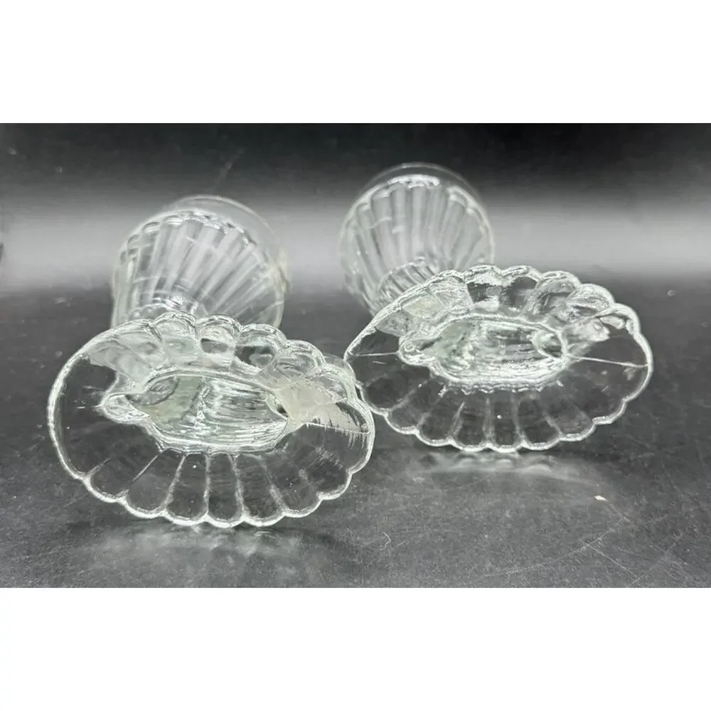 Set of 2 Jeannette Glass Cornucopia 
